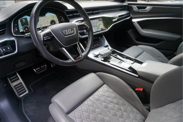 Audi A6 Avant 55 TFSI e quattro Pro Line S Competition Aut7 Black Optic Pano | 360 | Trekhaak | B&O | Adaptive + Lane | 20inch | HUD | Softclose |