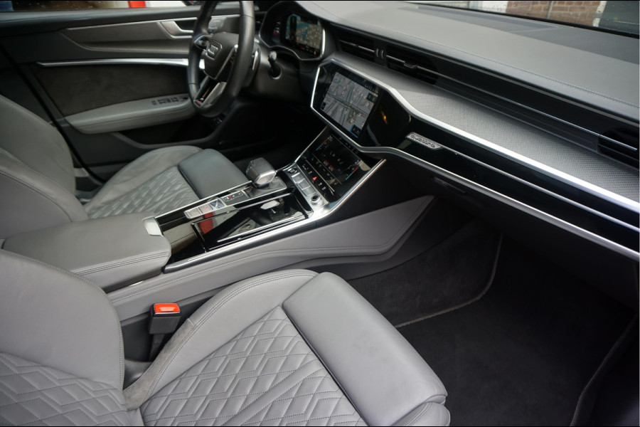 Audi A6 Avant 55 TFSI e quattro Pro Line S Competition Aut7 Black Optic Pano | 360 | Trekhaak | B&O | Adaptive + Lane | 20inch | HUD | Softclose |