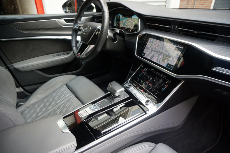 Audi A6 Avant 55 TFSI e quattro Pro Line S Competition Aut7 Black Optic Pano | 360 | Trekhaak | B&O | Adaptive + Lane | 20inch | HUD | Softclose |