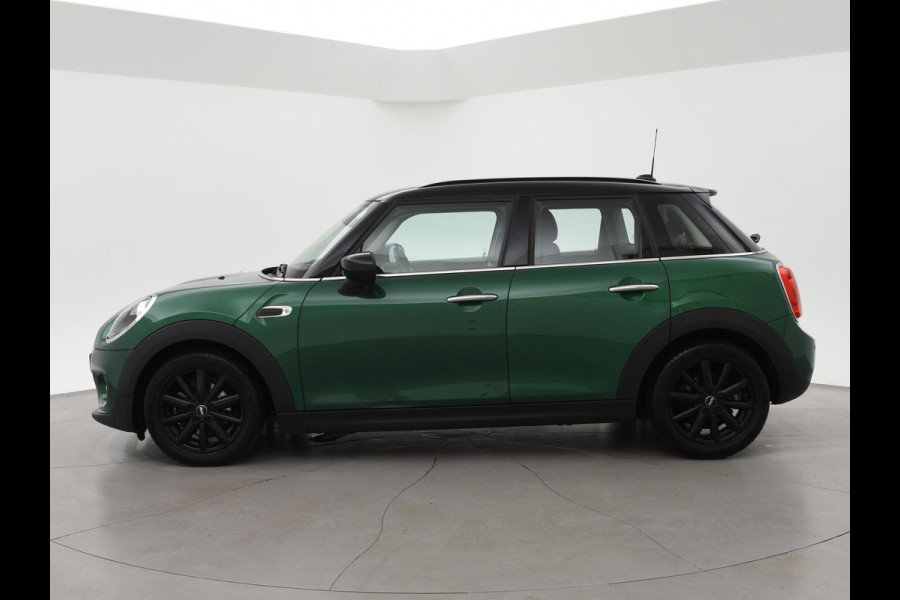 MINI 5-deurs 1.5 COOPER 136 PK 5-DEURS BRITISH RACING GREEN + CARBON BLACK LEDER SPORTINTERIEUR