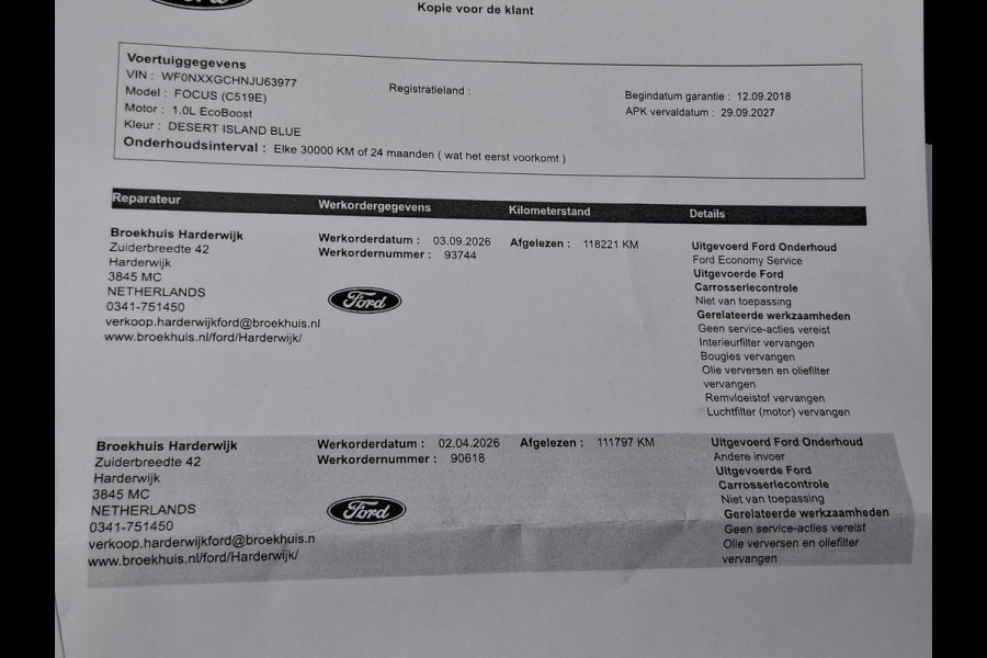 Ford Focus 1.0 EcoBoost ST Line | B&O | PANO | LED | Trekhaak | Camera | Dealer Onderhouden