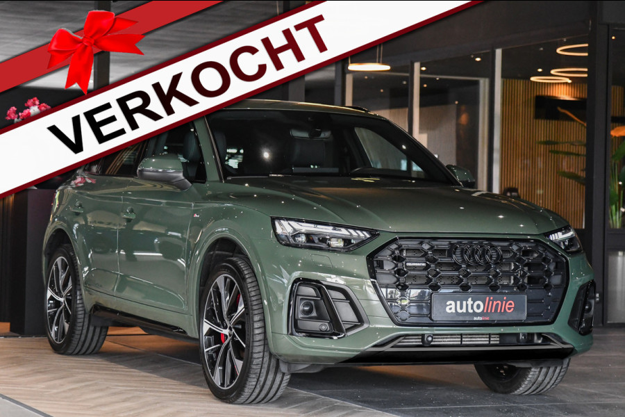 Audi Q5 55 TFSI e S edition Comp., RS Stoelen, Matrix, Trekhaak, Keyless, ACC, Carplay, 21"!