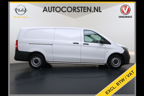 Mercedes-Benz Vito 110CDI Extra Lang *OPRIJ-PLAAT* 3-Pers.Camera Airco Bluetooth Licht-/regensensor Betonplex Vloer Wandbetimmering Sidebars Euro 6 Origineel Nederlandse Auto