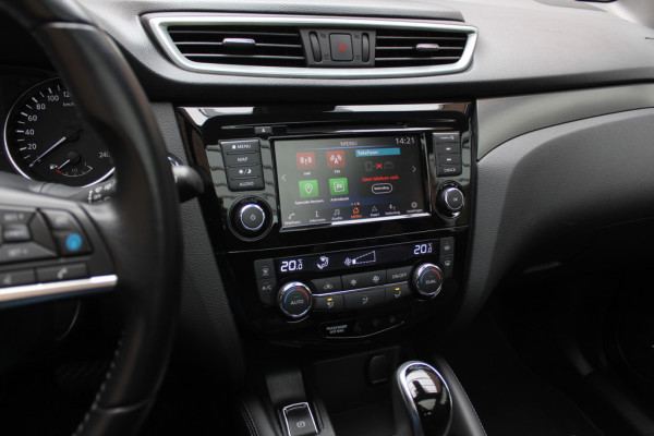 Nissan QASHQAI 1.2 Tekna + / Trekhaak / Panoramadak / 360Camera / Leder / Bose / Keyless / 19'' / Stoelverwarming / Dodehoek / DAB / Cruise Control