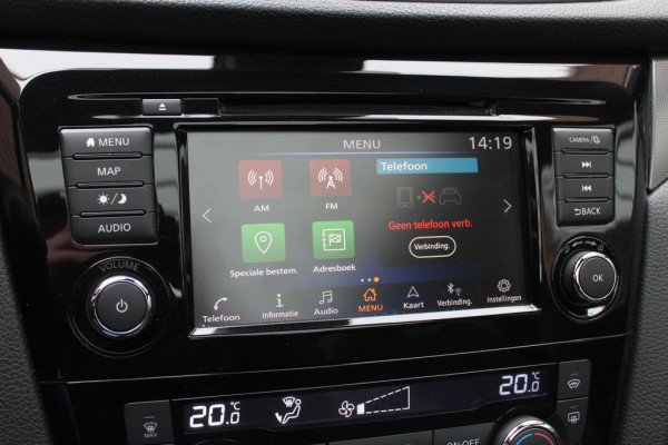 Nissan QASHQAI 1.2 Tekna + / Trekhaak / Panoramadak / 360Camera / Leder / Bose / Keyless / 19'' / Stoelverwarming / Dodehoek / DAB / Cruise Control