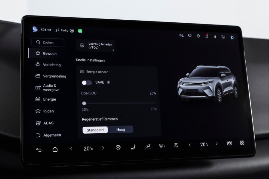 BYD ATTO 2 1.5 DM-i Boost | Panodak | Dig. Cockpit | Adapt. Cruise | Stoel-+Stuurverw. | PDC | 360 Camera | NAV + Carplay / Android | ECC | LM 17" | 1019