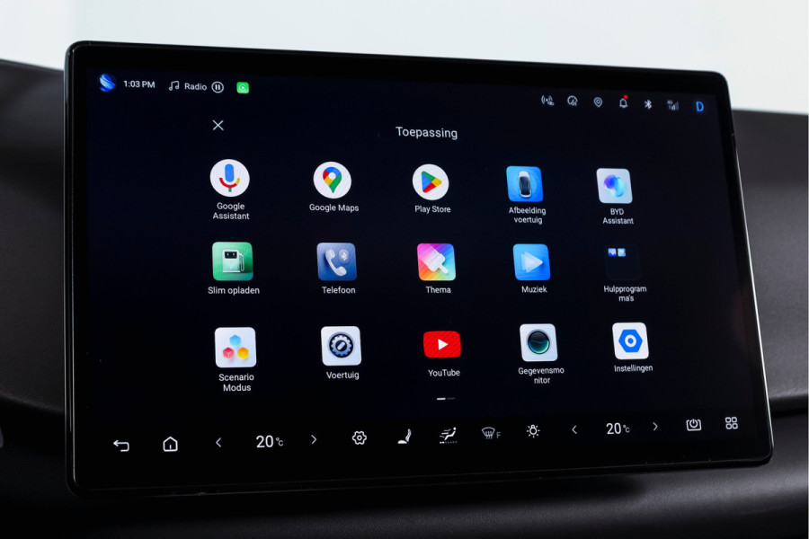 BYD ATTO 2 1.5 DM-i Boost | Panodak | Dig. Cockpit | Adapt. Cruise | Stoel-+Stuurverw. | PDC | 360 Camera | NAV + Carplay / Android | ECC | LM 17" | 1019