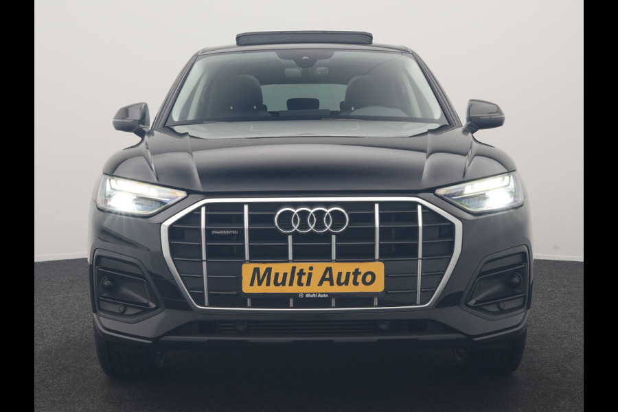 Audi Q5 Sportback 50 TFSI e Advanced edition PHEV 300pk Dealer O.H | SOH 94% | Panodak | Camera | Sportstoelen Verwarmd | Cruise Control | Navigatie | DAB | Virtual | 20"L.M | Plug In Hybrid |