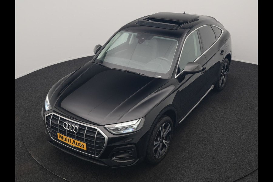 Audi Q5 Sportback 50 TFSI e Advanced edition PHEV 300pk Dealer O.H | SOH 94% | Panodak | Camera | Sportstoelen Verwarmd | Cruise Control | Navigatie | DAB | Virtual | 20"L.M | Plug In Hybrid |