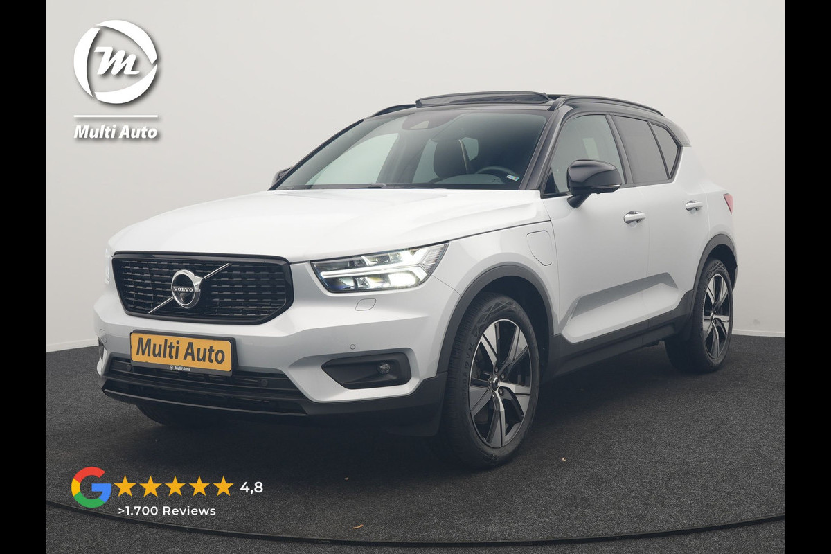 Volvo XC40 T5 Ultimate Dark PHEV 262pk Dealer O.H | SOH 89,2% | Trekhaak Af Fabriek | Panodak | Adaptive Cruise | 360 Camera | Harman / Kardon | Alcantara Sportstoelen Memory & Verwarmd | Stuur Verwarmd | Blis | Keyless | Apple Carplay | Navigatie | DAB | 19"L.M | Plug In Hybrid |