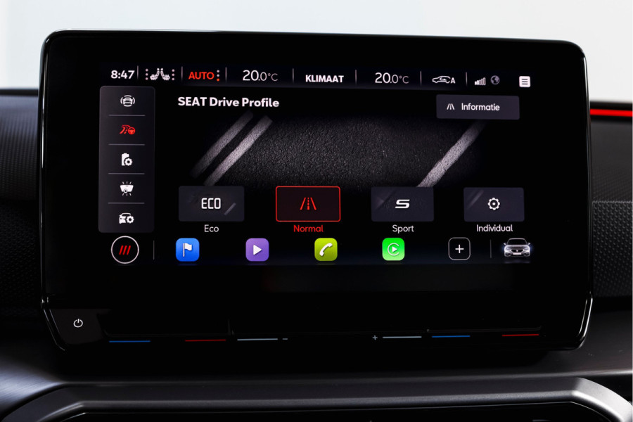 Seat Leon 1.4 TSI eHybrid PHEV FR | Dig. Cockpit | Cruise | Stoel-+Stuurverw. | PDC | Camera | NAV + Carplay / Android | ECC | LM 17" |