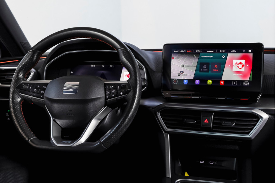Seat Leon 1.4 TSI eHybrid PHEV FR | Dig. Cockpit | Cruise | Stoel-+Stuurverw. | PDC | Camera | NAV + Carplay / Android | ECC | LM 17" |