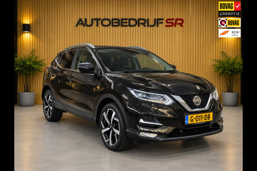 Nissan QASHQAI 1.3 DIG-T Tekna Glasdak! 360'Camera! Navi! Stoelverwarming! Lane Assist! Cruise! Inklapbare Spiegels! Star/Stop!