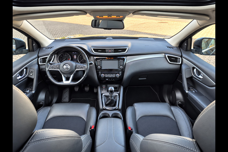 Nissan QASHQAI 1.3 DIG-T Tekna Glasdak! 360'Camera! Navi! Stoelverwarming! Lane Assist! Cruise! Inklapbare Spiegels! Star/Stop!