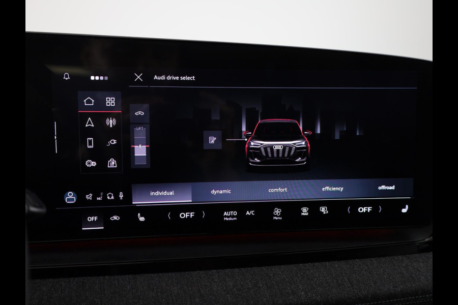 Audi Q6 e-tron S edition quattro 100 kWh 367 pk | Panoramadak | Warmtepomp | Navigatie  | Trekhaak (wegklapbaar) | Park assist | 360° camera | HUD | Passagiersscherm | Bang & Olufsen | S-Line | | Verlengde garantie