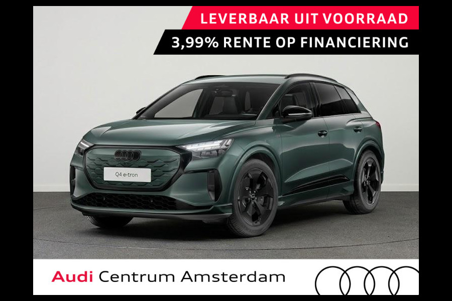 Audi Q4 e-tron S edition 40 204 pk | Optiekpakket zwart | Privacy glas | Trekhaak | Leder/stof bekleding |