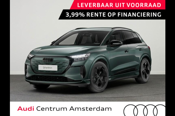 Audi Q4 e-tron S edition 40 204 pk | Optiekpakket zwart | Privacy glas | Trekhaak | Leder/stof bekleding |