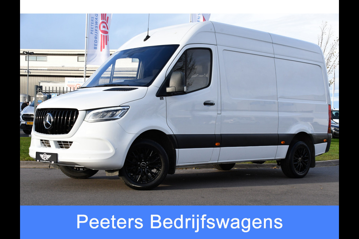 Mercedes-Benz Sprinter 319 3.0 V6 CDI L2H2 RWD AMG Edition Camera, Cruise, Carplay, 190pk, Automaat, Multimedia, LED, Stoelverwarming, Standkachel, Uniek!