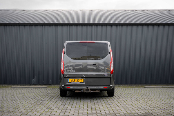 Ford Transit Custom 2.0 EcoBlue L2H1 | Platinum Edition | DC 5-Zits | Automaat | Camera | Cruise | 1e Eigenaar | PDC | Stoelverw. | Schuifdeur L+R |