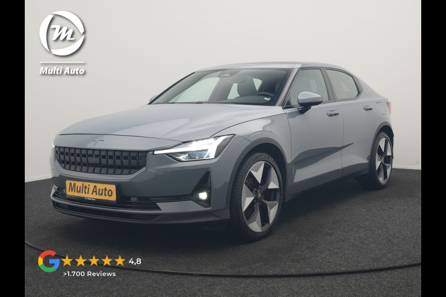 Polestar 2 Long Range Single Motor 78 kWh 231pk | Trekhaak Af Fabriek | Panodak | Adaptive Cruise | 360 Camera | Harman / Kardon | Lederen Sportstoelen Memory & Ventilatie | Stoelen & Stuur Verwarmd | 20"L.M | Keyless | BLIS | Apple Carplay |