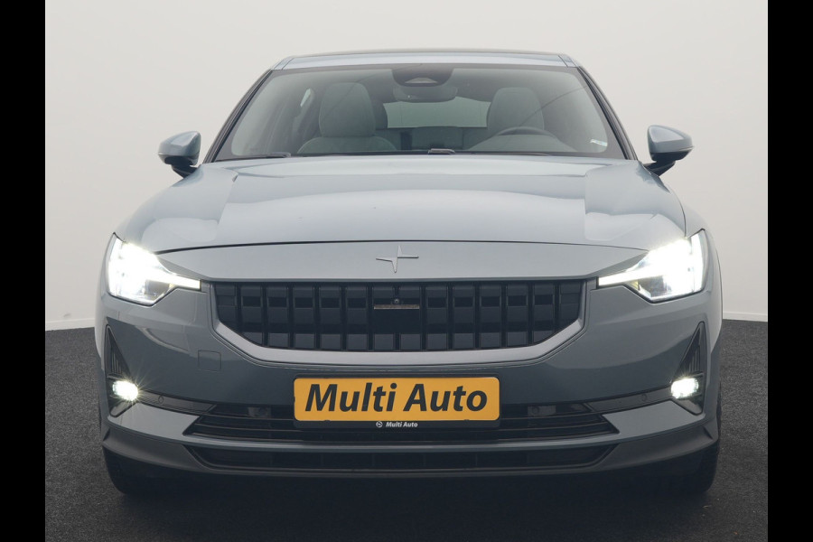 Polestar 2 Long Range Single Motor 78 kWh 231pk | Trekhaak Af Fabriek | Panodak | Adaptive Cruise | 360 Camera | Harman / Kardon | Lederen Sportstoelen Memory & Ventilatie | Stoelen & Stuur Verwarmd | 20"L.M | Keyless | BLIS | Apple Carplay |