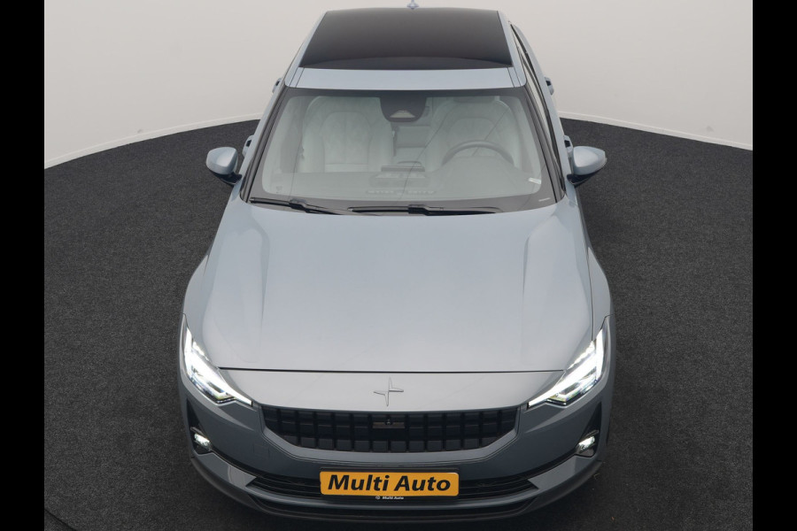 Polestar 2 Long Range Single Motor 78 kWh 231pk | Trekhaak Af Fabriek | Panodak | Adaptive Cruise | 360 Camera | Harman / Kardon | Lederen Sportstoelen Memory & Ventilatie | Stoelen & Stuur Verwarmd | 20"L.M | Keyless | BLIS | Apple Carplay |