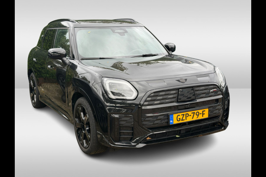 MINI Countryman E John Cooper Works XL 66.5 kWh / SOH 99,9% / Trekhaak / Panoramadak / 360Camera / Head-up / Harman Kardon / 20'' / Leder / Sfeerverlichting / LED / CarPlay / Dodehoek / DAB / ACC