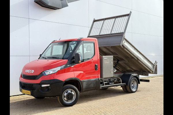 Iveco Daily 35C12 2.3 Kipper Dubbellucht L3 Airco Cruise Control 3.5T Trekhaak Lederen Bekleding Benne Tipper