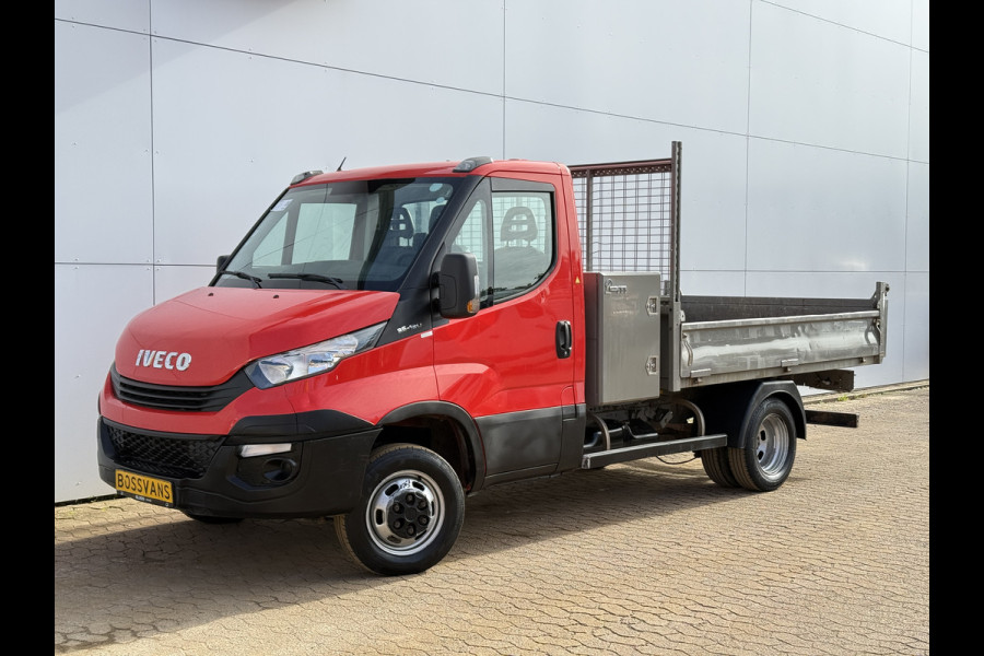Iveco Daily 35C12 2.3 Kipper Dubbellucht L3 Airco Cruise Control 3.5T Trekhaak Lederen Bekleding Benne Tipper