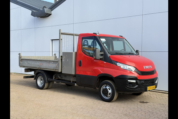 Iveco Daily 35C12 2.3 Kipper Dubbellucht L3 Airco Cruise Control 3.5T Trekhaak Lederen Bekleding Benne Tipper