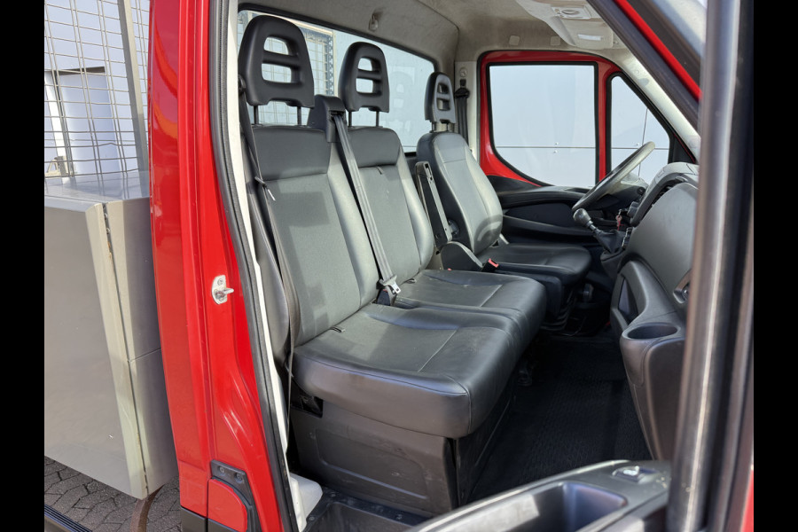 Iveco Daily 35C12 2.3 Kipper Dubbellucht L3 Airco Cruise Control 3.5T Trekhaak Lederen Bekleding Benne Tipper