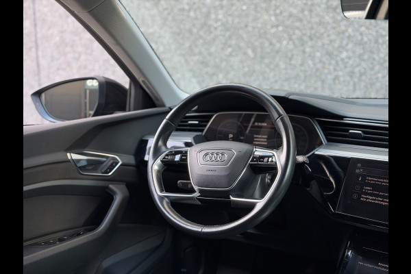 Audi e-tron E-tron 55 quattro advanced 95 kWh 100% SoH! (DEALER ONDERHOUDEN, NAVI, NL-AUTO, 360 CAMERA, TREKHAAK, ETC!)