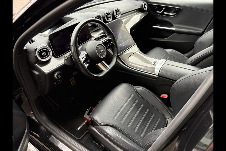 Mercedes-Benz C-Klasse 300 e Business Line Limited AMG | Panoramadak | Stoelverwarming | 360 Camera | Memory Seats | Dodehoekdetectie | Keyless | Ambiance Verlichting | Cruise Control | Navigatie | Leer