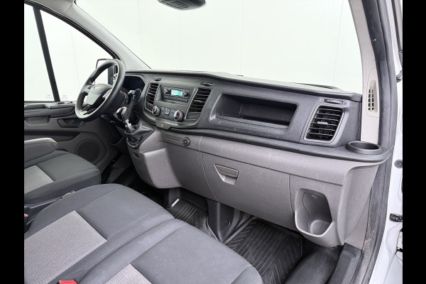 Ford Transit Custom 280 2.0TDCI L1H1 Euro 6 Trekhaak 3-Persoons Airco Voorruitverwarming Bluetooth Schuifdeur+Achterdeuren Inbouwkasten Vloer+Wandbetimmering Dakdragers 2.350KG Trekgewicht