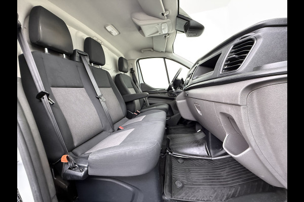 Ford Transit Custom 280 2.0TDCI L1H1 Euro 6 Trekhaak 3-Persoons Airco Voorruitverwarming Bluetooth Schuifdeur+Achterdeuren Inbouwkasten Vloer+Wandbetimmering Dakdragers 2.350KG Trekgewicht