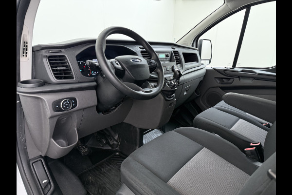 Ford Transit Custom 280 2.0TDCI L1H1 Euro 6 Trekhaak 3-Persoons Airco Voorruitverwarming Bluetooth Schuifdeur+Achterdeuren Inbouwkasten Vloer+Wandbetimmering Dakdragers 2.350KG Trekgewicht