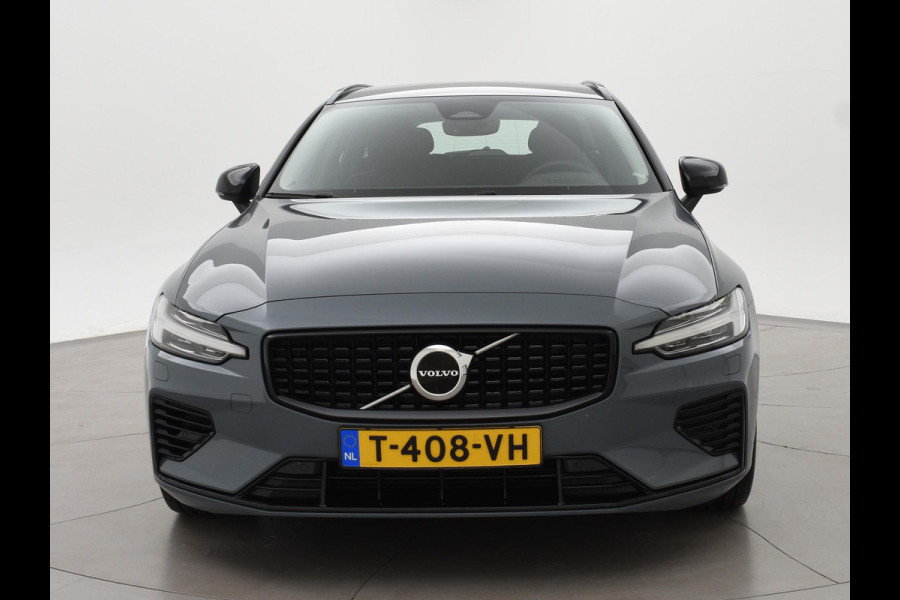 Volvo V60 2.0 T6 PLUG IN HYBRID 350 PK AWD PLUS DARK + WEGKL. TREKHAAK | ADAPTIVE CRUISE | LEDER | CAMERA