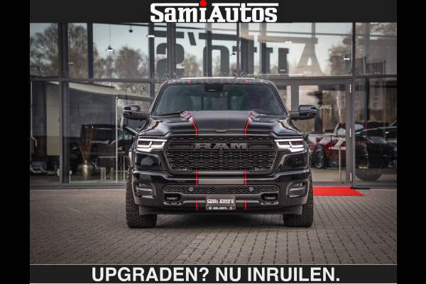 Dodge Ram LIMITED 5.7 V8 HEMI | €79950,- excl excl | MAXIMAAL UITGERUST | DUBBELE CABINE | 5 PERSOONS | DC | Allernieuwste Limited uitvoering – volledig uitgerust met alle opties, inclusief MWK en normale laadbak.