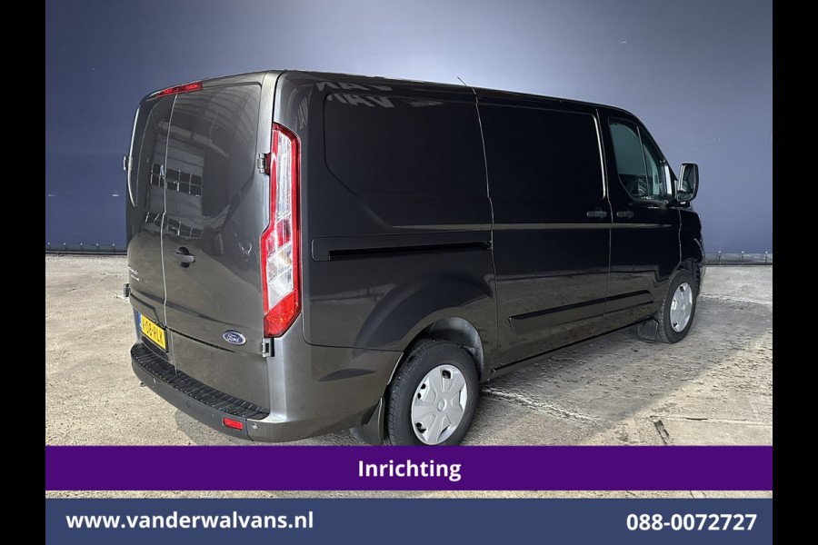 Ford Transit Custom 2.0 TDCI L1H1 Inrichting Euro6 Airco | Camera | LED | Cruisecontrol | Verwarmde voorruit Parkeersensoren, Bijrijdersbank, 2500kg trekvermogen