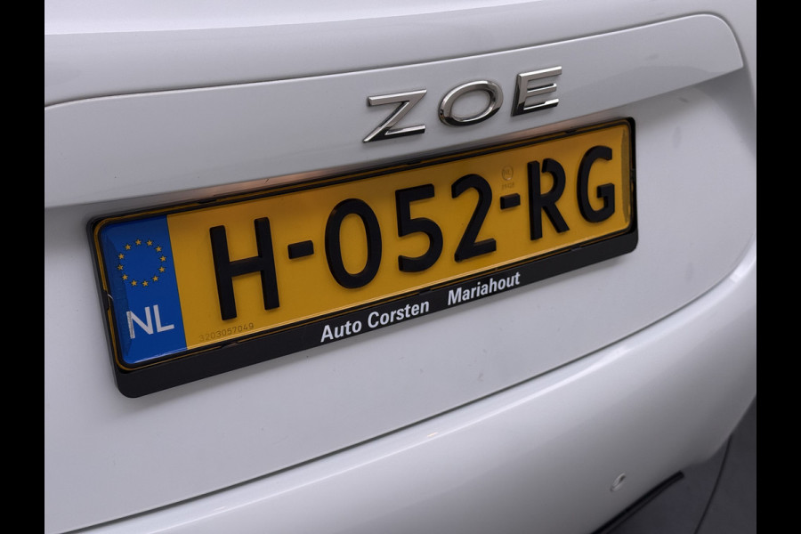 Renault ZOE 52kWh SOH 95% Eigen Accu R110 Warmtepomp Navi Ecc Pdc Isofix Bluetooth Apple Carplay/Android Auto Cruise Control Life Keyless Regen-Lichtsensor Privacy Glas Led DAB 1e Eigenaar Origineel Nederlandse Auto
