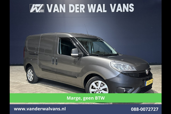 Fiat Doblò Cargo 1.6 MJ 120pk **MARGE, geen BTW** L2H1 Euro6 Airco | 3-Zits | Camera | Trekhaak | Cruisecontrol | LM Velgen Parkeersensoren, Android Auto, Bijrijdersbank