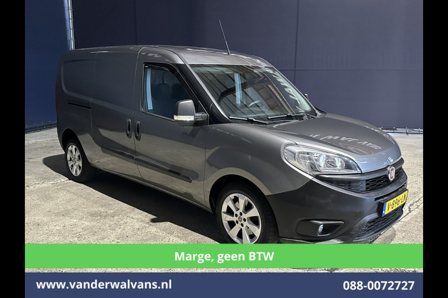 Fiat Doblò Cargo 1.6 MJ 120pk **MARGE, geen BTW** L2H1 Euro6 Airco | 3-Zits | Camera | Trekhaak | Cruisecontrol | LM Velgen Parkeersensoren, Android Auto, Bijrijdersbank