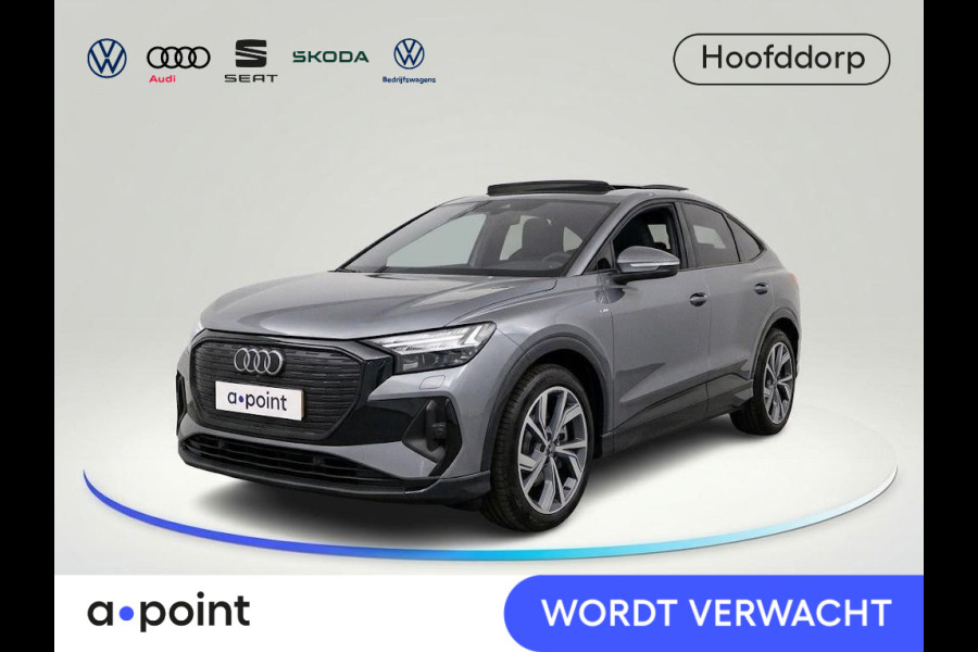 Audi Q4 Sportback e-tron 45 quattro S Edition 82 kWh 286pk | Panoramadak | 20 inch lichtmetalen velgen | 360° Camera | S-line interieur |