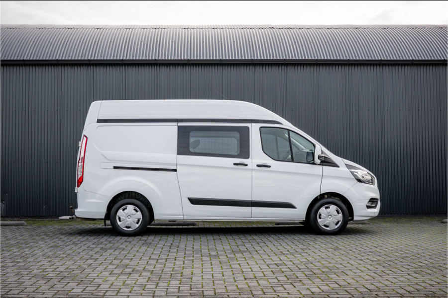 Ford Transit Custom 2.0 EcoBlue L2H1 | DC 5-Zits | 1e Eigenaar | Cruise | PDC | Stoelverw. | Airco | Trekhaak