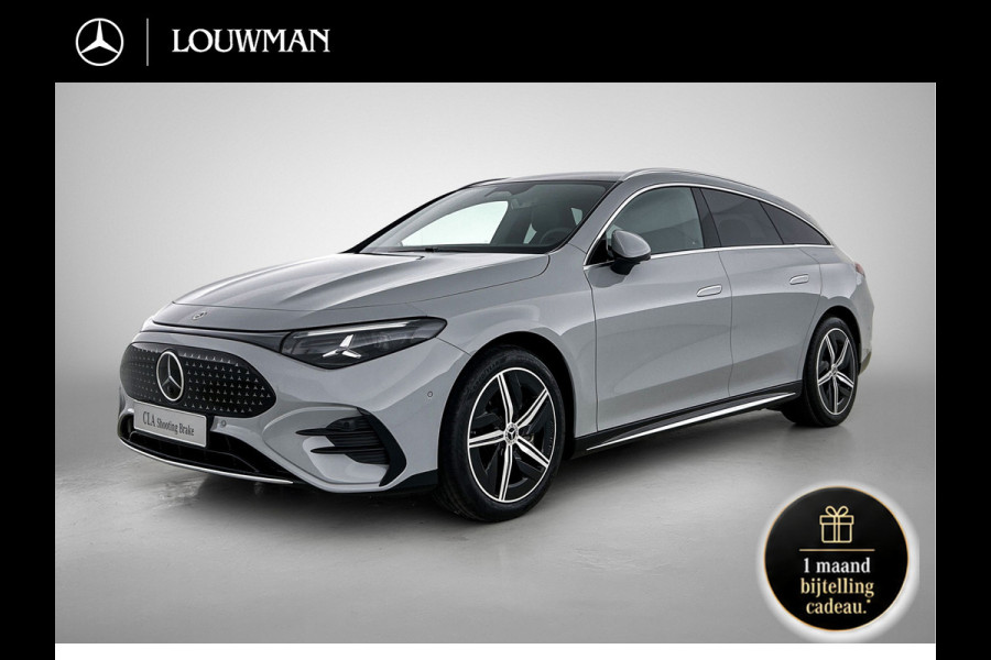 Mercedes-Benz CLA-Klasse Shooting Brake 250+ Business Solution AMG 85 kWh | Advanced Plus pakket | Parkeerpakket | Trekhaak | Vast panoramadak | Warmtewerend, donkergetint glas | 18 inch vijfspaaks lichtmetalen AMG-velgen | GUARD 360° | Sportstoelen |