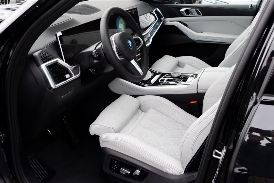 BMW X5 xDrive50e M-SPORT Pro ** LED, GRAU LEDER, NAVI+, PANO, DR.ASS+, TREKH, 22-invh LMV, LUCHT ** Ex BMW - UNFALLFREI ** ** INFORMEER OOK NAAR ONZE AANTREKKELIJKE FINANCIAL-LEASE TARIEVEN **