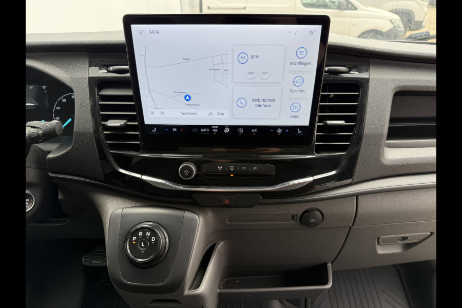 Ford E-Transit 68kWh 184PK L2H2 317km WLTP BEV Snelladen 360° Camera Stoelverwarming Cruise control Climate control Carplay Navigatie Parkeerse