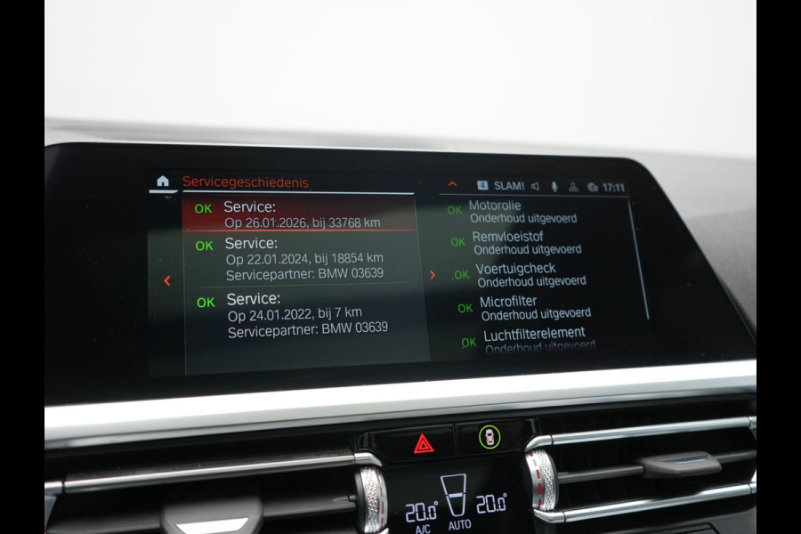 BMW 3 Serie Touring 320i M Sport Perfomance Parts 184pk | Panodak | Adaptive Cruise | Laser LED | Sportuitlaat Kleppen Besturing | Lederen Sportstoelen Verwarmd | Sfeerverlichting | Apple Carplay | 20"L.M | Navigatie | DAB |