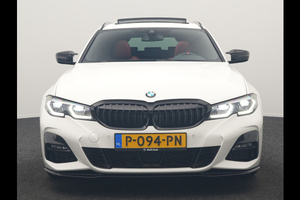BMW 3 Serie Touring 320i M Sport Perfomance Parts 184pk | Panodak | Adaptive Cruise | Laser LED | Sportuitlaat Kleppen Besturing | Lederen Sportstoelen Verwarmd | Sfeerverlichting | Apple Carplay | 20"L.M | Navigatie | DAB |