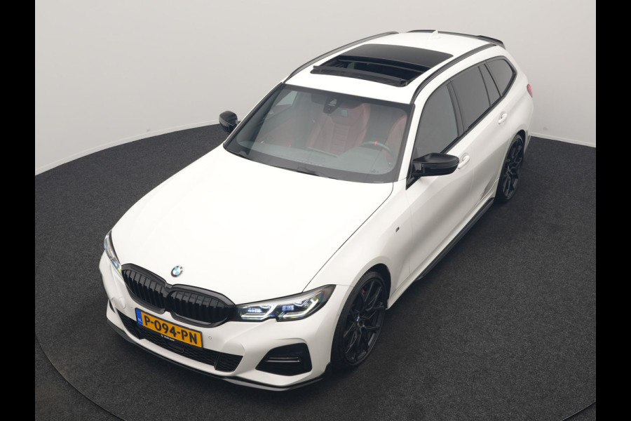 BMW 3 Serie Touring 320i M Sport Perfomance Parts 184pk | Panodak | Adaptive Cruise | Laser LED | Sportuitlaat Kleppen Besturing | Lederen Sportstoelen Verwarmd | Sfeerverlichting | Apple Carplay | 20"L.M | Navigatie | DAB |